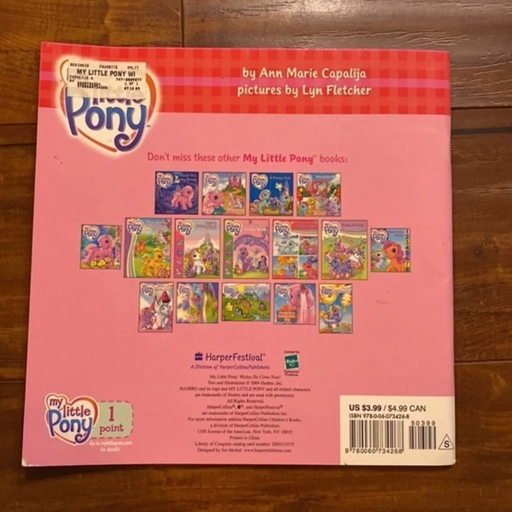 My Little Pony 2 Book Lot Look & Find + G3 Wishes Do Come True 2004